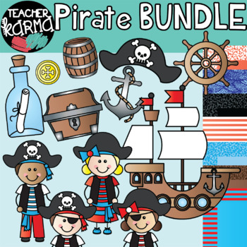 Pirate Kids Clipart Bundle By Teacher Karma Teachers Pay Teachers