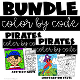 Pirate Color by Code Addition and Subtraction