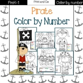 Pirate Color by Number (1-5)