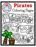 Pirate Coloring Pages Booklet: Parrot, Cannon, Anchor, Shi