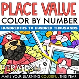 Pirate Coloring Pages Place Value to 100000 Morning Work C