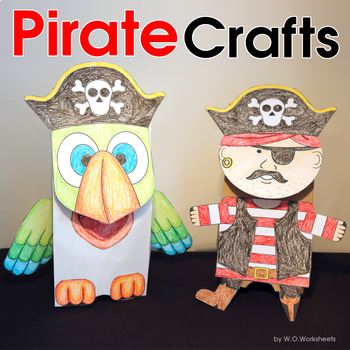 Pirate Craft by WOWorksheets | Teachers Pay Teachers