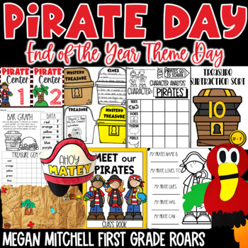 Preview of Pirate Day End of the Year Theme Day Activities Countdown to Summer