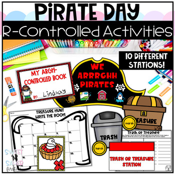 Preview of Pirate Day R-Controlled Vowel Activities and Games Room Transformation Theme Day