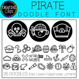 Pirate Doodle FONT {Creative Clips Clipart}