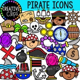 Pirate Doodle Icons  {Pirate Clipart}