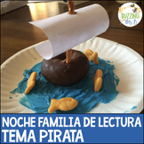 Pirate Family Literacy Night in Spanish Editable