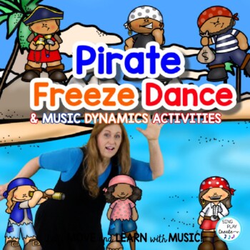 Preview of Pirate Freeze Dance, Brain Break, Exercise, Movement Activity