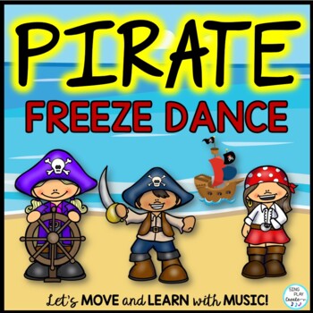 Preview of Pirate Freeze Dance Freeze Dance, Brain Break, Exercise, Movement Activity Video