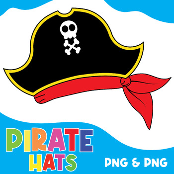 Preview of Pirate Hats Template Outlines Craft | Pirates Clipart | Talk Like a Pirate Day