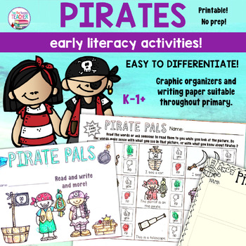 Preview of Pirate Language Activities - No Prep!