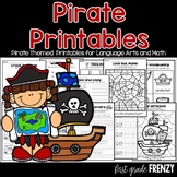 Pirate Literacy and Math Printable Pack