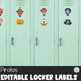 Pirate Locker Labels – Editable Name Tags for Cubbies or C