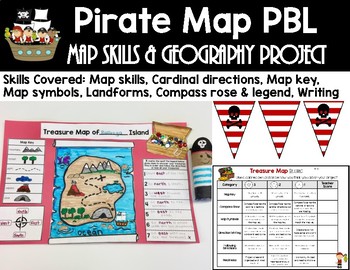 Preview of Pirate Map Project-PBL