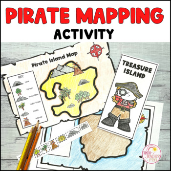 Preview of Pirate Mapping Activity Geography Map Making 