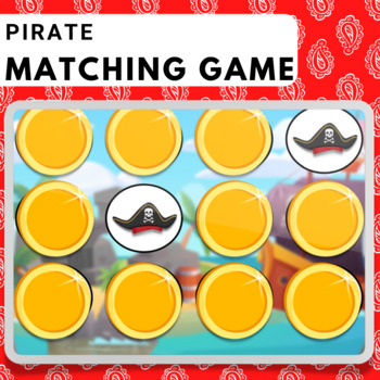 Preview of Pirate Matching Game | Memory | BOOM Cards