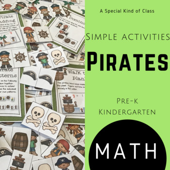 Preview of Kindergarten Pirate Math Activities