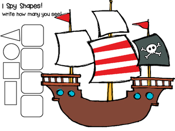 Pre-K and Kindergarten Pirate Math Activities by Fun in ECSE | TpT