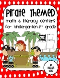 Pirate Math & Literacy Centers {Common Core Activities for K-1st}