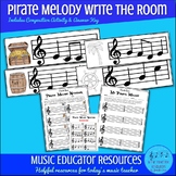 Pirate Melody Write the Room | Music Notation
