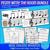 Pirate Melody and Pirate Talk Write the Room BUNDLE