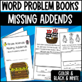 Pirate Missing Addends Word Problems Mini Books Addition