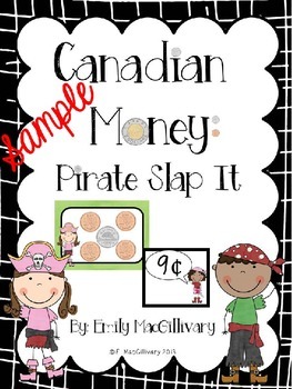 Preview of Pirate Money Slap It Freebie! Canadian Money