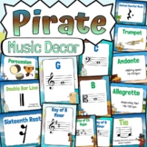 Pirate Music Classroom Decor | BUNDLE | Sailor Music Class