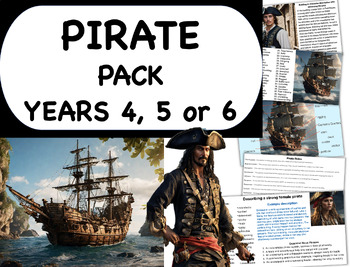 Preview of Pirate Pack - UKS2 Writing Structures