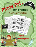 Pirate Pals Ten Frames No Prep Printables Packet Quantitie