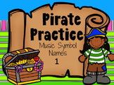 Pirate Practice Music Symbols One