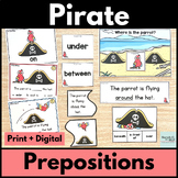 Pirate Prepositions or Spatial Concepts Activities for Lan