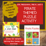 Pirate Puzzles - Activities for UTK, Preschool, Pre-K, and K