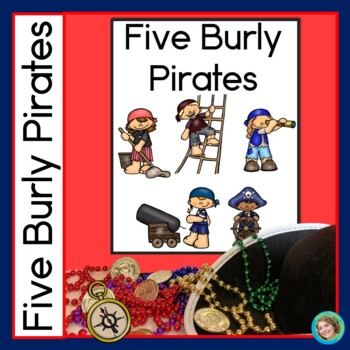 Preview of Pirate Counting Rhyme Sight Word Book and Vocabulary | Talk Like a Pirate Day