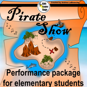 Preview of Pirate Themed Musical Performance Script for Elementary Students