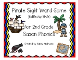 Pirate Sight Word Game (Battleship-style) for 2nd Grade Sa