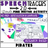 Pirate Speech Therapy Activities: No Prep Fine Motor