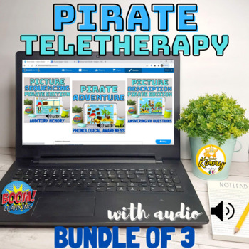 Preview of Pirate Teletherapy Bundle 3 | Bundle of 3