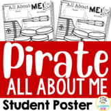 Pirate Theme: All About Me Poster for Back to School or Op