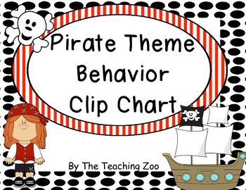 Preview of Pirate Theme Behavior Clip Chart