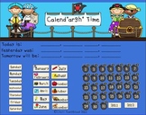 Pirate Theme Calendar for the Smart Board