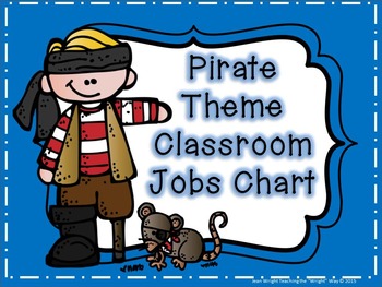 Preview of Pirate Theme Classroom Jobs Chart