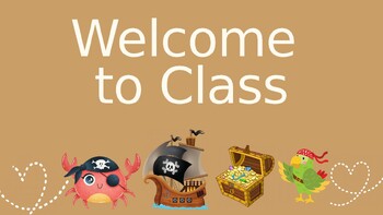 Preview of Pirate Theme Classroom PowerPoint Slides Classroom Management