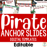 Pirate Theme: Editable Daily Slideshow Templates
