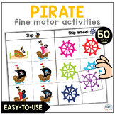 Pirate Theme Fine Motor Skills Worksheet Preschool
