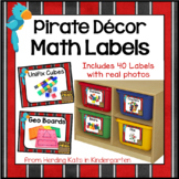 Pirate Theme Math Manipulatives Labels