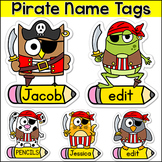 Pirate Theme Name Tags and Locker Labels