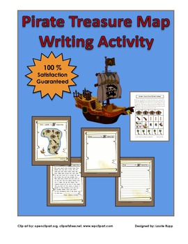 Preview of Pirate Theme- Treasure Map -Writing Activity