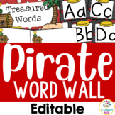 Pirate Theme: Editable Word Wall or Sound Wall Bulletin Board Set