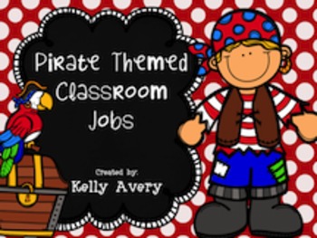 Preview of Pirate Themed Classroom Job Titles/Classroom Helpers